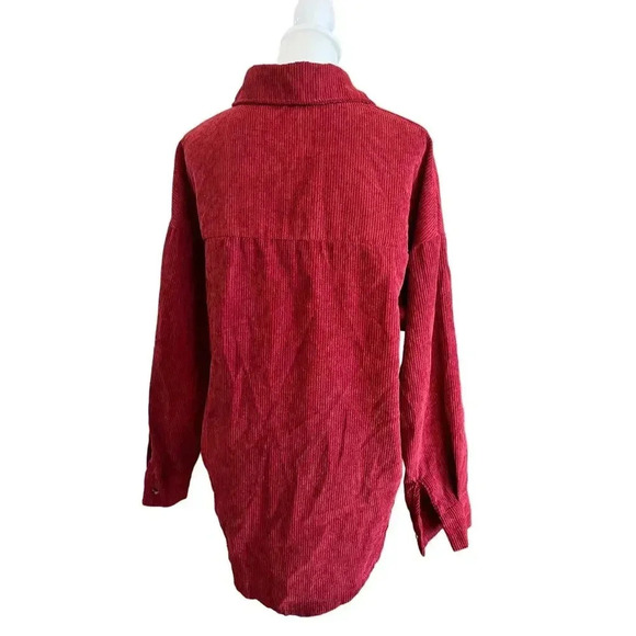 BELALU SOFT BURGENDY CORDEROY TOP WOMENS SIZE SMALL - Picture 6 of 8